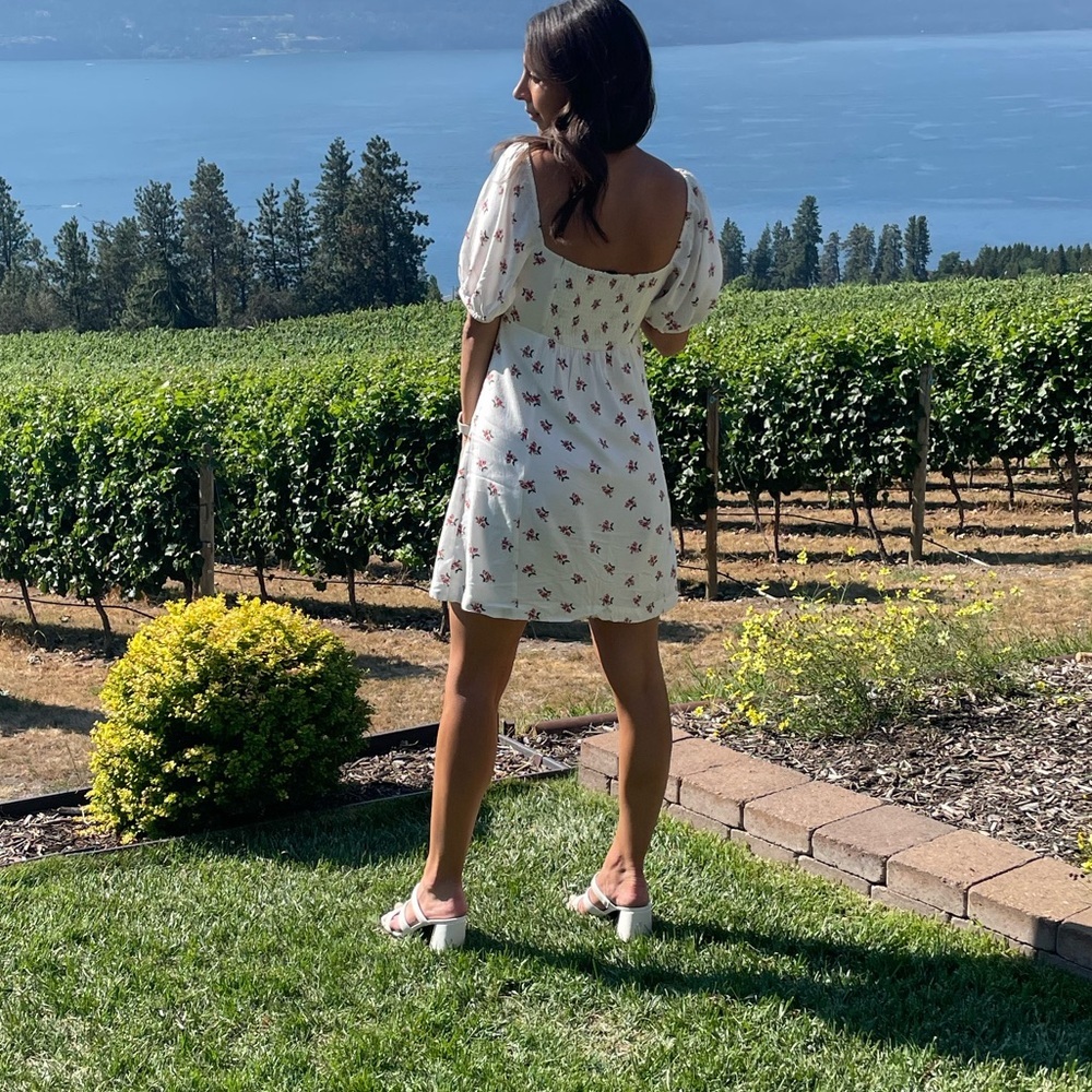 4 for $40 - Chic Floral Puff Sleeve Dress